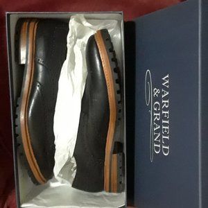 Warfield & Grand Men's Black Leather Shoes